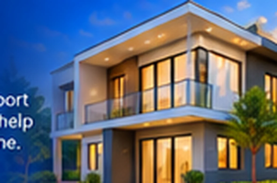 Modern residence illustration